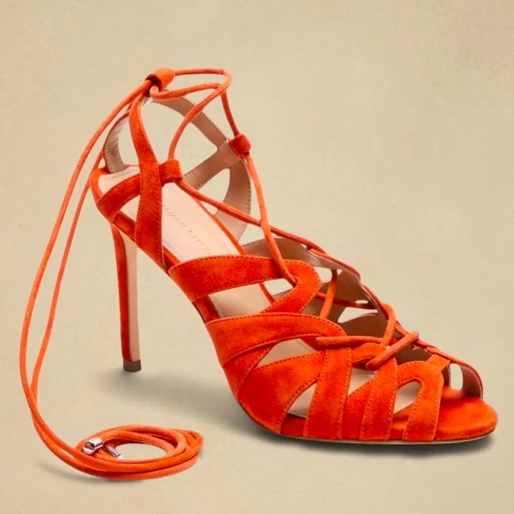 Banana Republic Women’s Brand New Jene Dune Red Heels! Size 8!